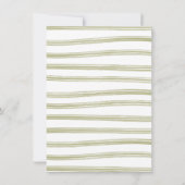 Floral Baby Carriage Watercolor Babydusche Einladung (Rückseite)