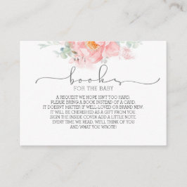 Floral Baby Duschbücher beantragen Visitenkarte