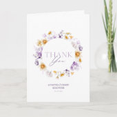 Floral Baby Dusche Danke Karte (Vorderseite)