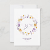 Floral Baby Dusche Danke Karte (Vorderseite)