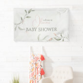 Floral Baby Dusche Frühjahrsbrause Blume Banner (Insitu)