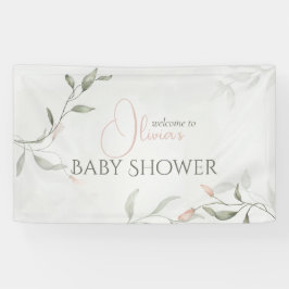 Floral Baby Dusche Frühjahrsbrause Blume Banner
