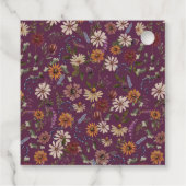 Floral Baby Dusche Geschenkanhänger (Rückseite)