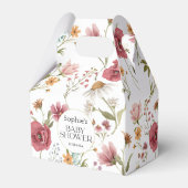Floral Baby Dusche Geschenkschachtel (Rückseite)
