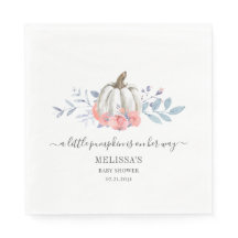 Floral Baby Dusche Pink Roses Pumpkin