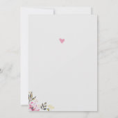 Floral Baby Dusche Vielen Dank Karten (Rückseite)