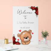 Floral Baby Duschkopf Acrylzeichen Acrylschild (Hochzeit)