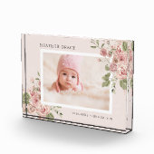 Floral Baby Foto Block (Rechts)