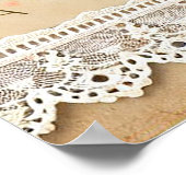 Floral Baby Giraffe Kinderzimmer Poster (Ecke)