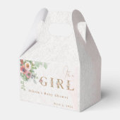 Floral Baby Girl Dusche Geschenkschachtel (Vorderseite)