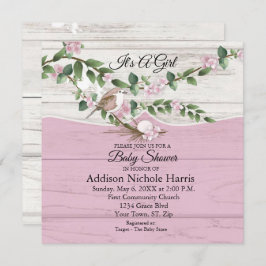 Floral Baby Girl Duwer Whitewusch Barn Wood
