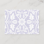 Floral Baby Girl Registry Card - Baby Lilac Begleitkarte (Rückseite)