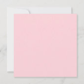 Floral Baby Girl Taufe Einladung (Rückseite)