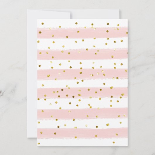 Floral Baby in Bloom Baby Dusche Einladung (Rückseite)