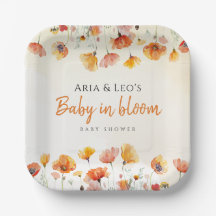 Floral Baby in Bloom Baby Duschpapier Teller