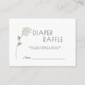 Floral Baby In Bloom Baby Shower Begleitkarte (Vorderseite)