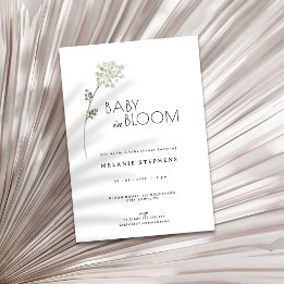 Floral Baby in Bloom Baby Shower Einladung