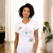 Floral Baby in Bloom Mommy zu Baby Boy Dusche T-Shirt