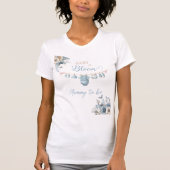 Floral Baby in Bloom Mommy zu Baby Boy Dusche T-Shirt (Vorderseite)
