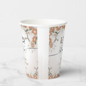 Floral Baby in Blütendusche Pappbecher (Rechts)