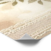 Floral Baby Lion Kinderzimmer Poster (Ecke)