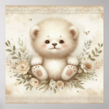 Floral Baby Lion Kinderzimmer