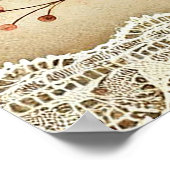 Floral Baby Monkey Kinderzimmer Poster (Ecke)