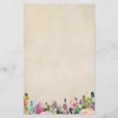 Floral Baby Shooter Word Scramble Game Cards (Rückseite)