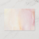 Floral Baby Showbücher Visitenkarte (Rückseite)