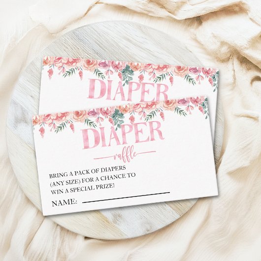 Floral Baby Shower – Baby in Bloom Theme Begleitkarte