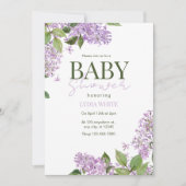 Floral Baby Shower Boho Baby Dusche Einladung (Vorderseite)
