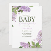 Floral Baby Shower Boho Baby Dusche Einladung (Vorne/Hinten)