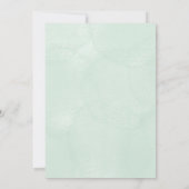 Floral baby shower Invitation card design Einladung (Rückseite)