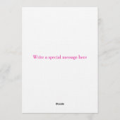 Floral Baby Shower Invitation | Soft Pink waterco Einladung (Rückseite)