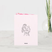 Floral Baby Sprinkle individuelle Einladung (Rückseite)