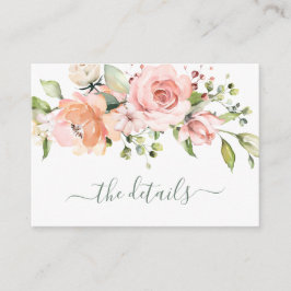 Floral Bachelorette Wochenende Informationen Karte