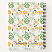 Floral Back to School Notebook Notizblock (Rückseite)
