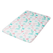floral badematte (Schrägansicht)