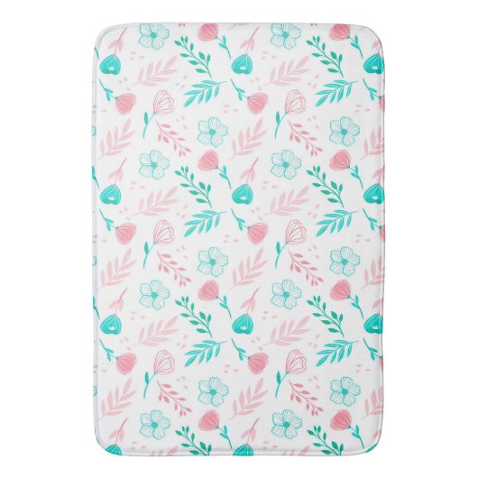 floral badematte (Vorderseite Vertikal)