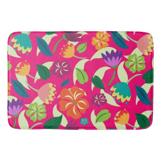 floral badematte (Vorderseite)