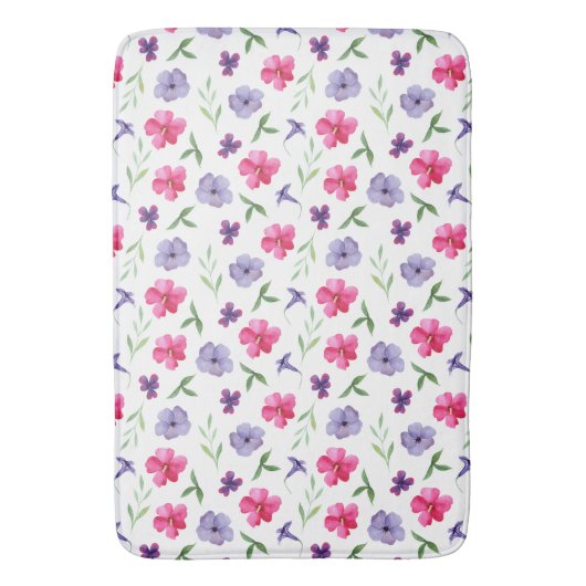 floral badematte (Vorderseite Vertikal)