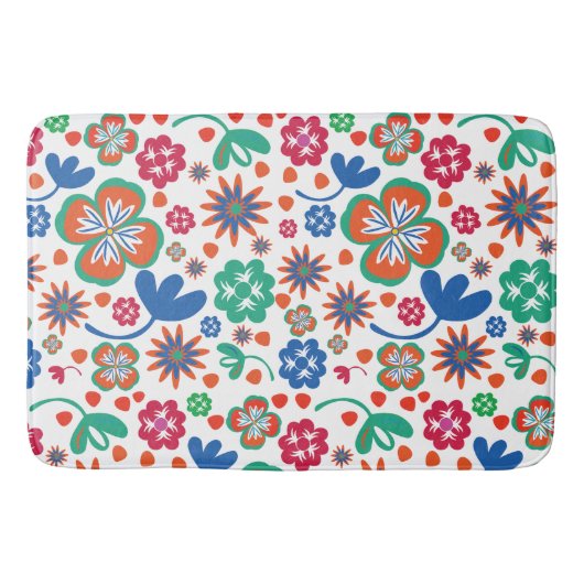 floral badematte (Vorderseite)