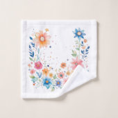 Floral Badhandtuch Set (Waschlappen)