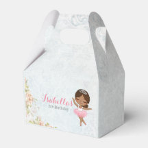 Floral Ballerina Birthday Favor Box