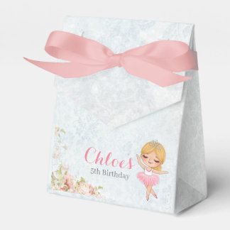 Floral Ballerina Birthday Favor Box Geschenkschachtel