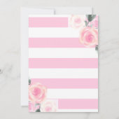 Floral Ballerina Geburtstagseinladung Einladung (Rückseite)