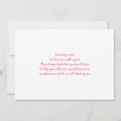 Floral Ballon Baby Dusche Einladung (Rückseite)