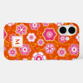 Floral Bandana Print Monogram Case-Mate iPhone Hülle (Rückseite (Horizontal))