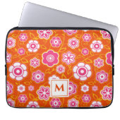 Floral Bandana Print Monogram Laptopschutzhülle (Vorderseite)