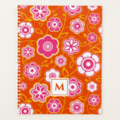 Floral Bandana Print Monogram Planer (Vorderseite)